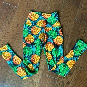 Pineapple print leggings
